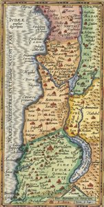 Karte des Heiligen Landes (1624) von Abraham Ortelius von Abraham Ortelius
