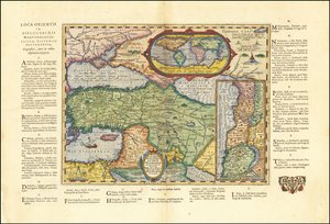 Karte der antiken Welt basierend auf der Bibel (1624) von Abraham Ortelius