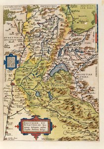Karte von Savoie, aus Theatrum Orbis Terrarum von Abraham Ortelius