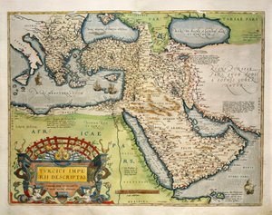 Karte der Türkei, aus Theatrum Orbis Terrarum von Abraham Ortelius von Abraham Ortelius