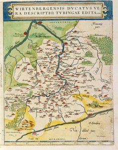 Karte von Württemberg
