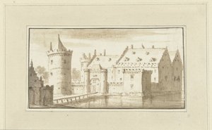 Haus Kronenburg an der Vecht von Abraham Rademaker