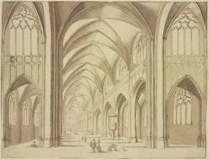 St. Marienkirche zu Utrecht von innen von Abraham Rademaker