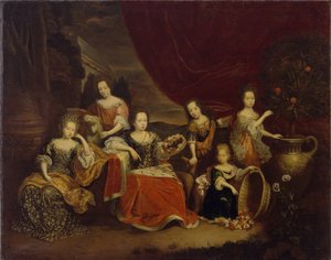 Die Kinder des Prinzen Johann Georg II. von Anhalt-Dessau