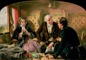 Erste Klasse - Das Treffen, um 1854
