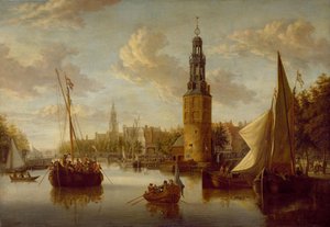 Das Einschiffen von Kompanietruppen bei der Montelbaanstoren von Abraham Storck