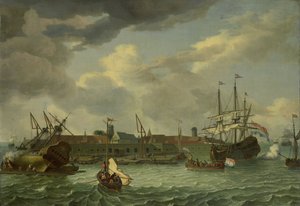 Die Insel Onrust bei Batavia