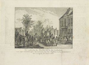 Übergabe der Stadtschlüssel an Louis Napoleon, 1808 von Abraham Vinkeles