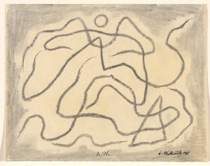Rhythmische Linien (Abstraktion) von Abraham Walkowitz
