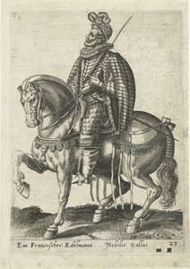 Französischer Edelmann zu Pferd