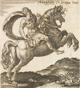 Titus Vespasianus aus Zwölf Cäsaren zu Pferd, ca. 1565-1587 von Abraham de Bruyn
