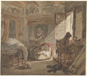 Interieur mit Familie