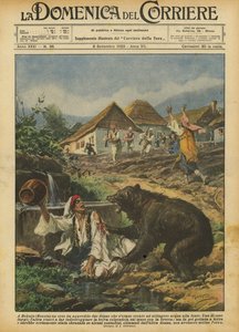 In Bokain (Bosnien) griff ein Bär zwei Frauen an, die Wasser aus der Quelle holen wollten