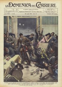 In Turin, zur Bestürzung der Kunden, die ruhig ihre Getränke genossen?