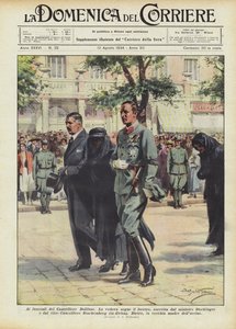 Bei der Beerdigung von Kanzler Dollfuss von Achille Beltrame