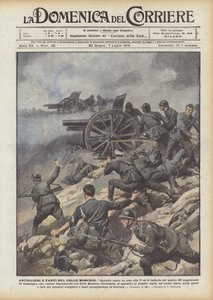 Artilleristen Und Infanteristen Auf Dem Colle Moschin