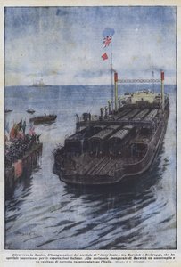 Über den Ärmelkanal von Achille Beltrame
