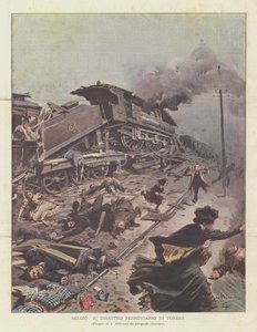 Belgien, das Eisenbahnunglück von Forest