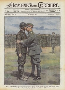 Mit den Lippen der Anführer küsst das Vaterland seine Helden