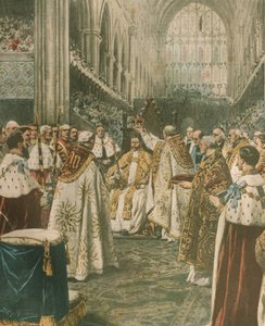 Titelillustration der Krönung von König Georg V.; London, England