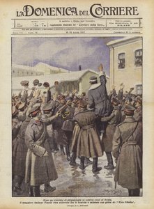 Nach einer Propagandarede an die russischen Soldaten von Ochta, der italienische Major Tonelli...