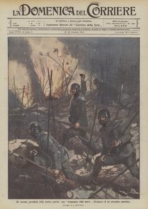Die täglichen Heldentaten unseres Krieges, eine Todeskompanie greift ein österreichisches Drahtverhau an