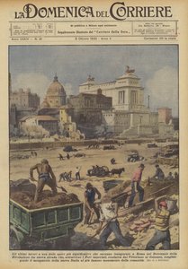 Die letzten Arbeiten an einem der bedeutendsten Werke, die in Rom zum Zehnjährigen der Revolution eingeweiht werden