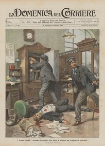 Die schrecklichen Dramen, Ermordung des Kassierers der Bank von Montreux zur Plünderung des Tresors