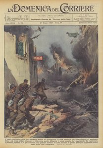 Die Roten setzen ihre barbarische Taktik fort, Städte zu zerstören, anstatt sie den Nationalen zu überlassen von Achille Beltrame