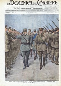 Der Chef des italienischen Generalstabs in London von Achille Beltrame