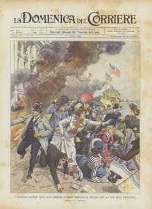 Der kolossale Brand des reichen Badeortes Atlantic City in Amerika, die Flucht der Bevölkerung