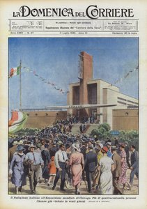 Der italienische Pavillon auf der Weltausstellung in Chicago