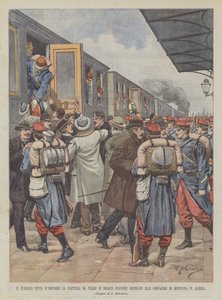 Die Öffentlichkeit versucht, die Abreise von französischen Soldaten aus Paris zu verhindern