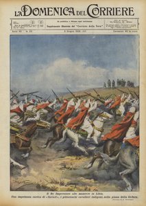 Der König-Imperator bei den Manövern in Libyen