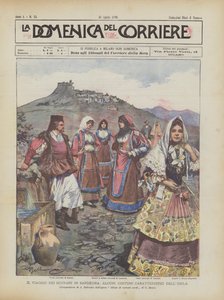 Die Reise Der Monarchen Nach Sardinien, Einige Charakteristische Kostüme Der Insel