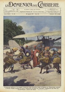 Die Lufttaufe einer Gruppe von Tänzerinnen aus Cochinchina, die nach Europa gekommen waren?