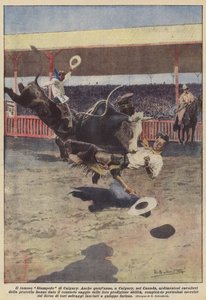 Das berühmte Stampede von Calgary von Achille Beltrame