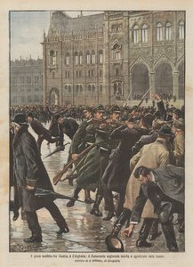 Der schwere Konflikt zwischen Österreich und Ungarn, das ungarische Parlament aufgelöst und von Truppen geräumt