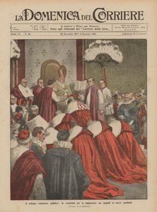 Das feierliche öffentliche Konsistorium, die Zeremonie zur Verleihung der Hüte an die neuen Kardinäle