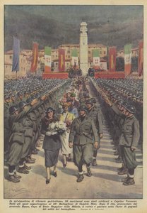 In einer Atmosphäre vibrierenden Patriotismus wurden 26 Hochzeiten in Caprino Veronese gefeiert