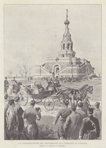 Die Weihe des Denkmals von St. Stephan in der Türkei von Achille Beltrame