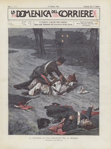 Die Tragödie von Villa Bellocchi am 29. Januar von Achille Beltrame