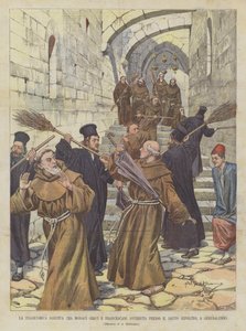 Die tragikomische Schlägerei zwischen griechischen Mönchen und Franziskanern am Heiligen Grab in Jerusalem
