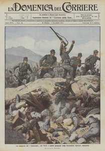 Die Eroberung der großen Schützengräben des Mrzli, unsere Truppen erreichen die formidable eroberte Barriere