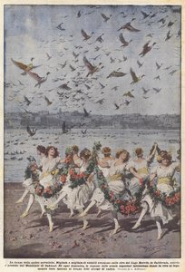 Der Tanz der Wildenten von Achille Beltrame