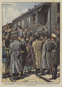 Der russisch-japanische Krieg, Sympathiekundgebungen für Kuropatkin, der nach Harbin abreist
