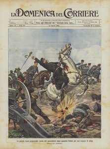 Der russisch-japanische Krieg, Tod des russischen Kommandanten General Keller durch eine Granatexplosion