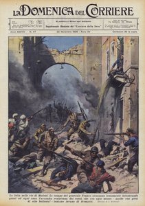 Der Kampf in den Straßen von Madrid