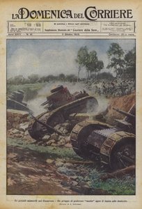 Die großen Manöver im Canavese von Achille Beltrame