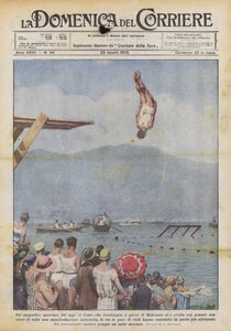 Im herrlichen Spiegel des Comer Sees vor dem Dorf Moltrasio fand statt von Achille Beltrame